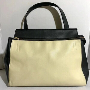 Celine bicolor medium edge shoulder bag